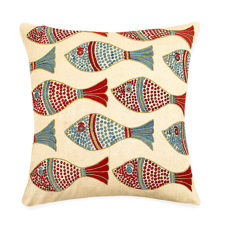 Suzani Fish Pillow