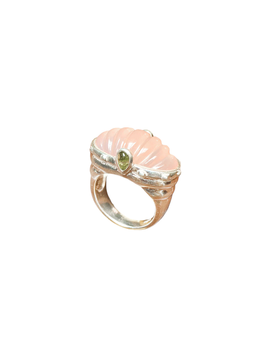 Pink Silver Ring
