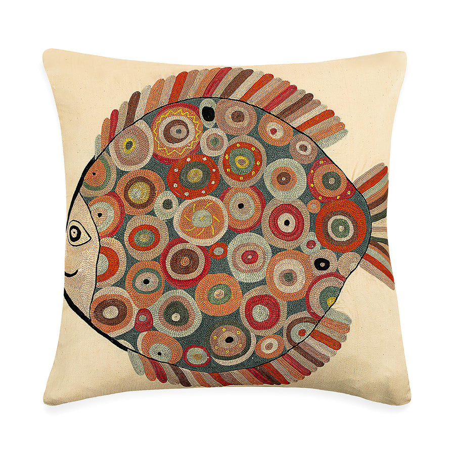 Suzani Fish Pillow