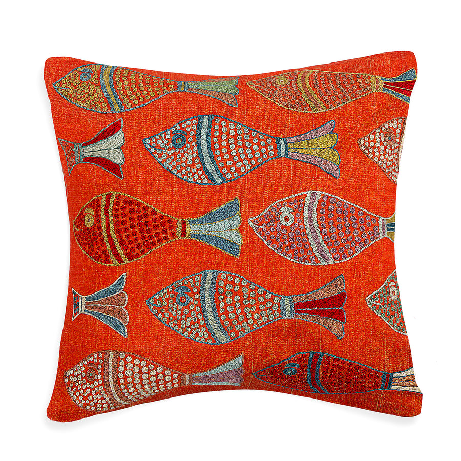 Suzani Fish Pillow