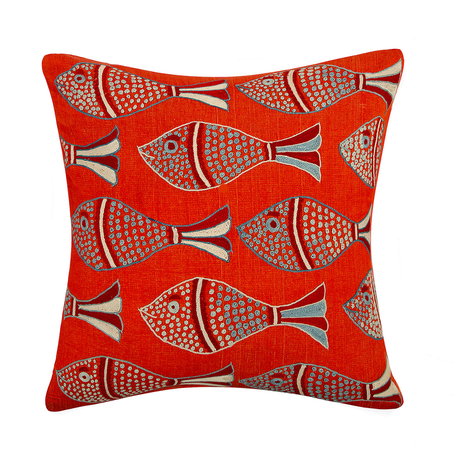 Suzani Fish Pillow