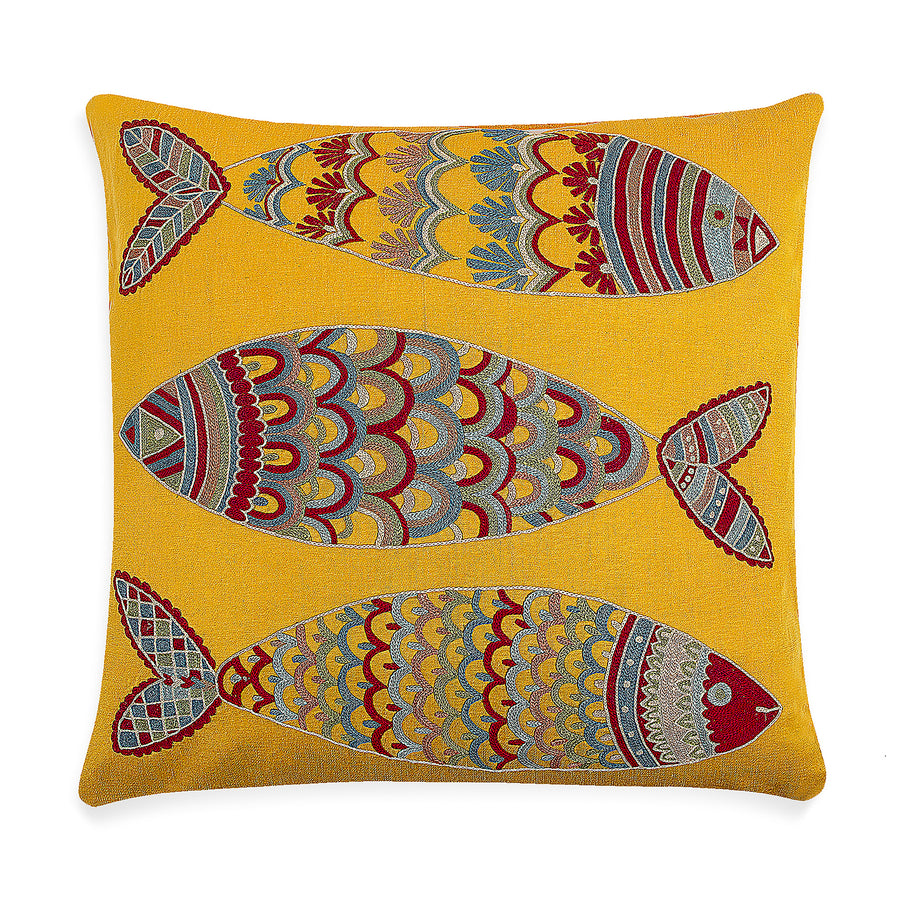 Suzani Fish Pillow