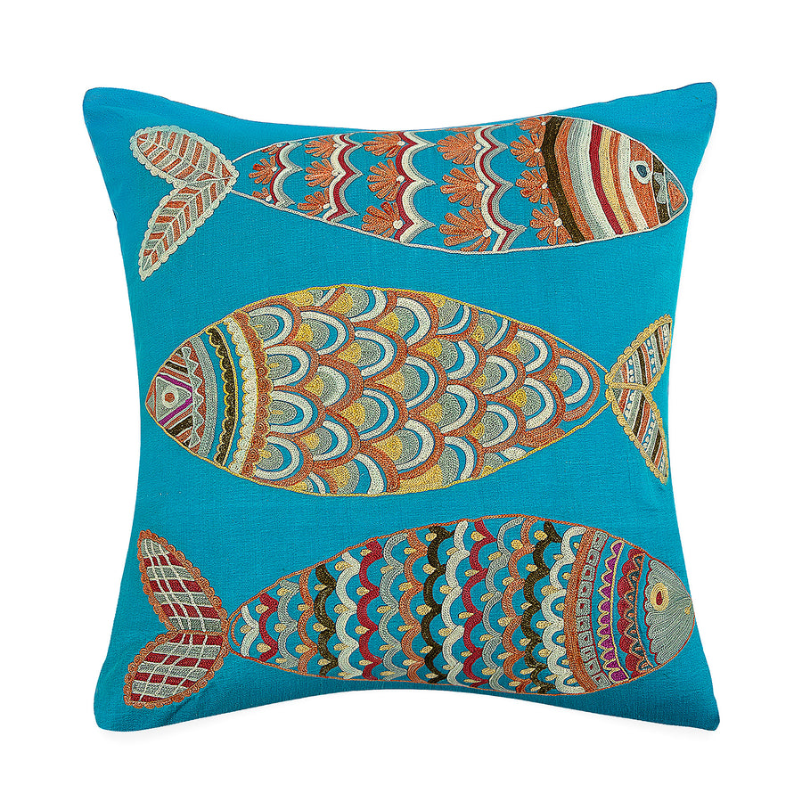 Suzani Fish Pillow