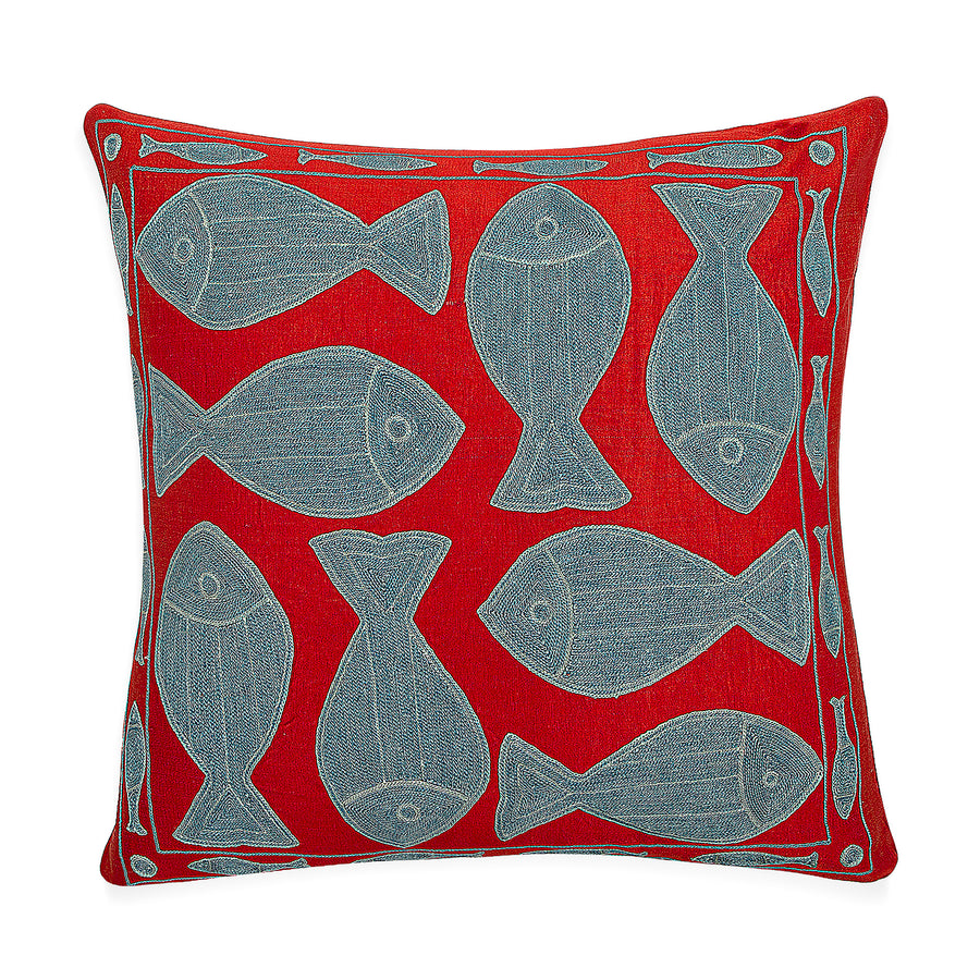 Suzani Fish Pillow