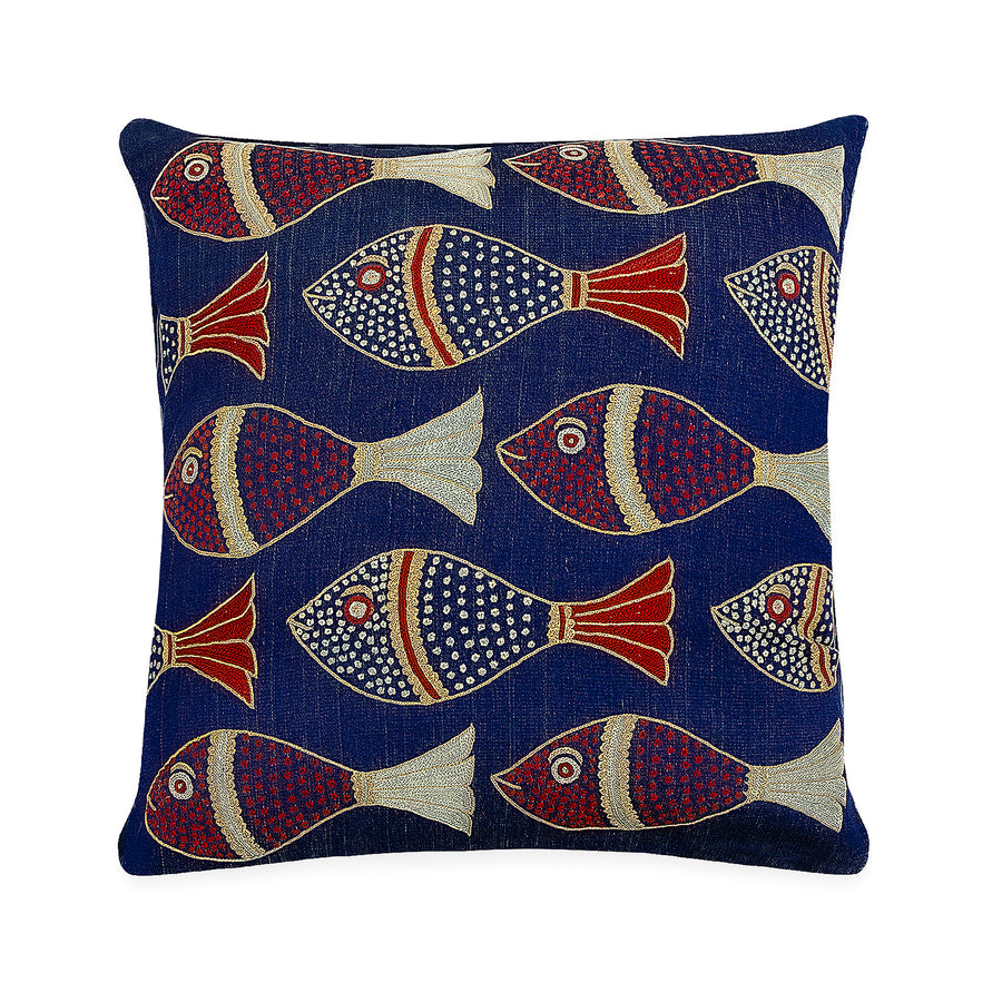 Suzani Fish Pillow