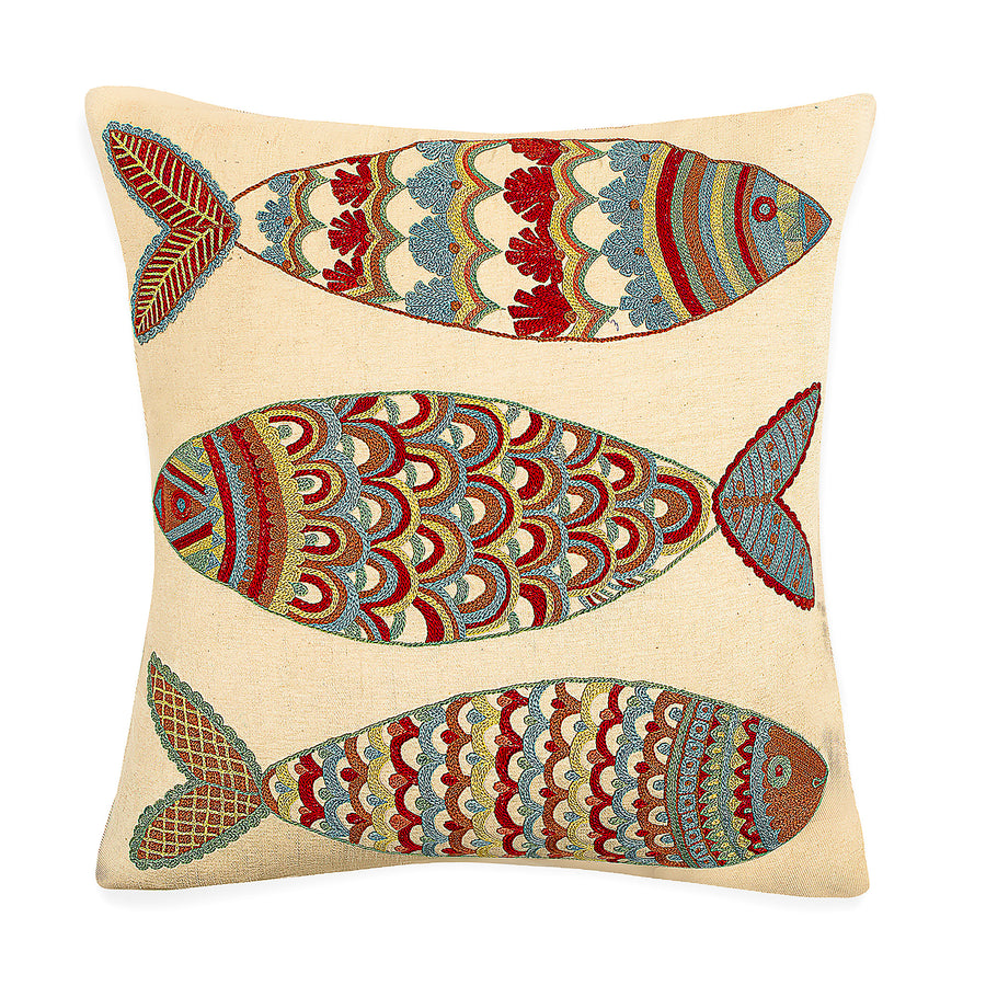 Suzani Fish Pillow