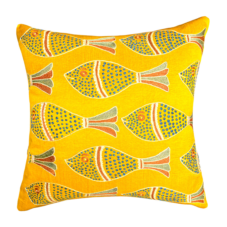 Suzani Fish Pillow