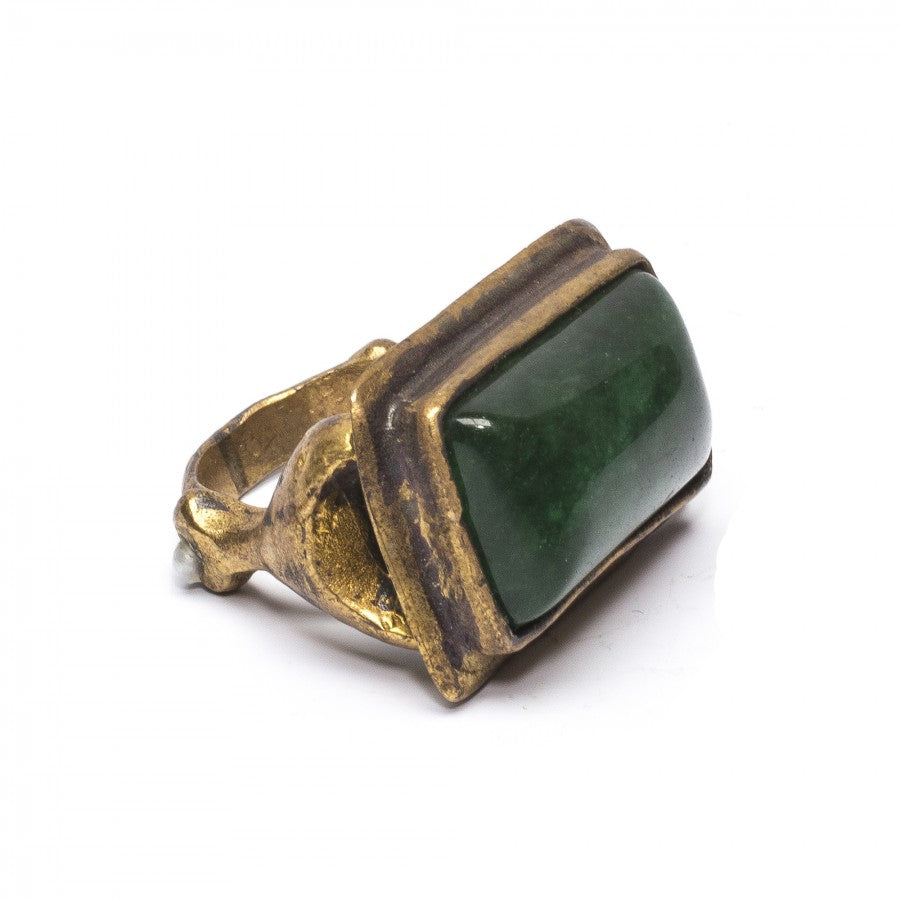 Rectangle Green Ring