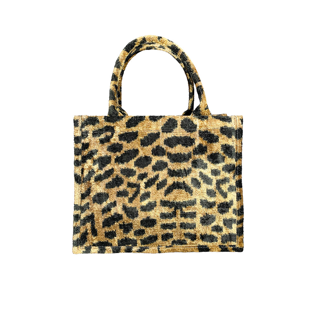 Leopard print teddy discount faux fur shoulder bag