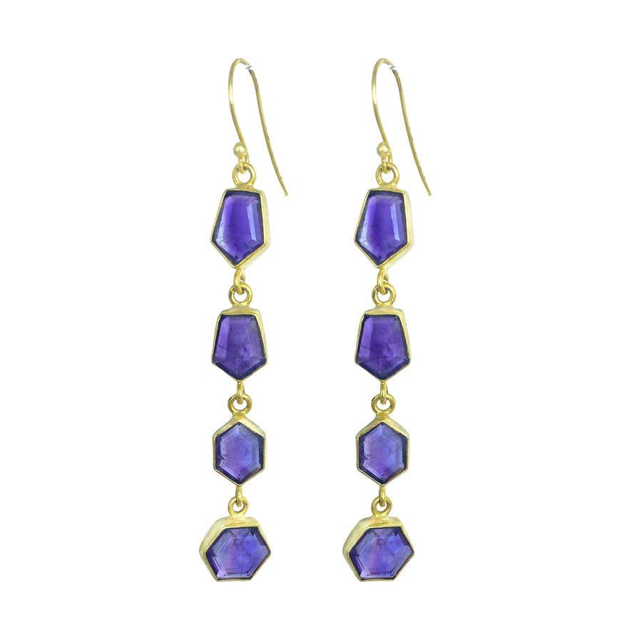 Long Amethyst Earring