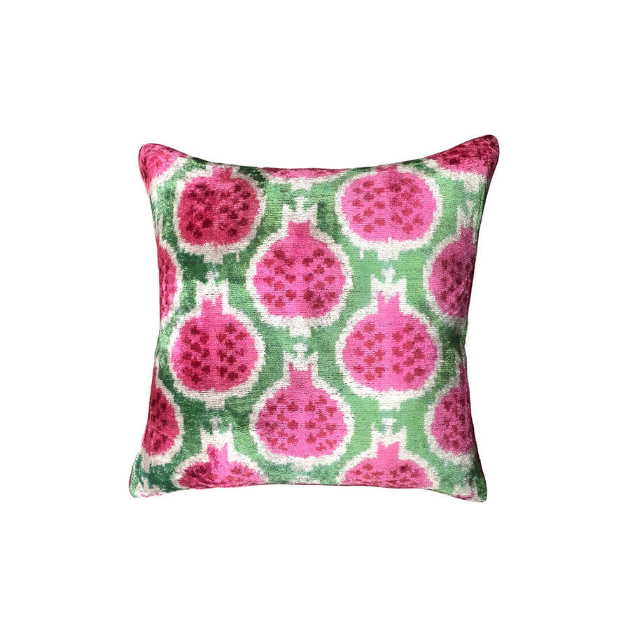 Pink Pomegranate Velvet Pillow